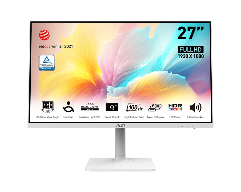 MSI Modern MD2712PW 27" IPS FHD 100Hz monitor, fehér - Image 1